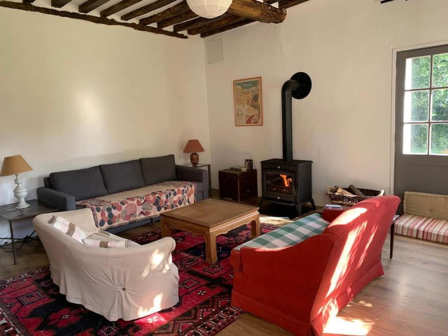 Charmante Maison Dans Le Parc D'Un Chateau Saint-Pierre-du-Val Esterno foto